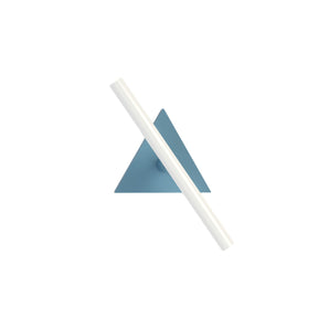 Tube With Triangle W01 Wall Lamp - White/Blue