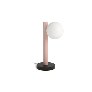 مصباح طاولة أنبوبي مزود بأشكال كروية ومخاريط D01 - أسود/وردي