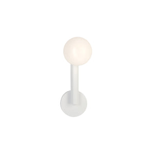 Tube With Globes And Cones W01 Wall Lamp - White