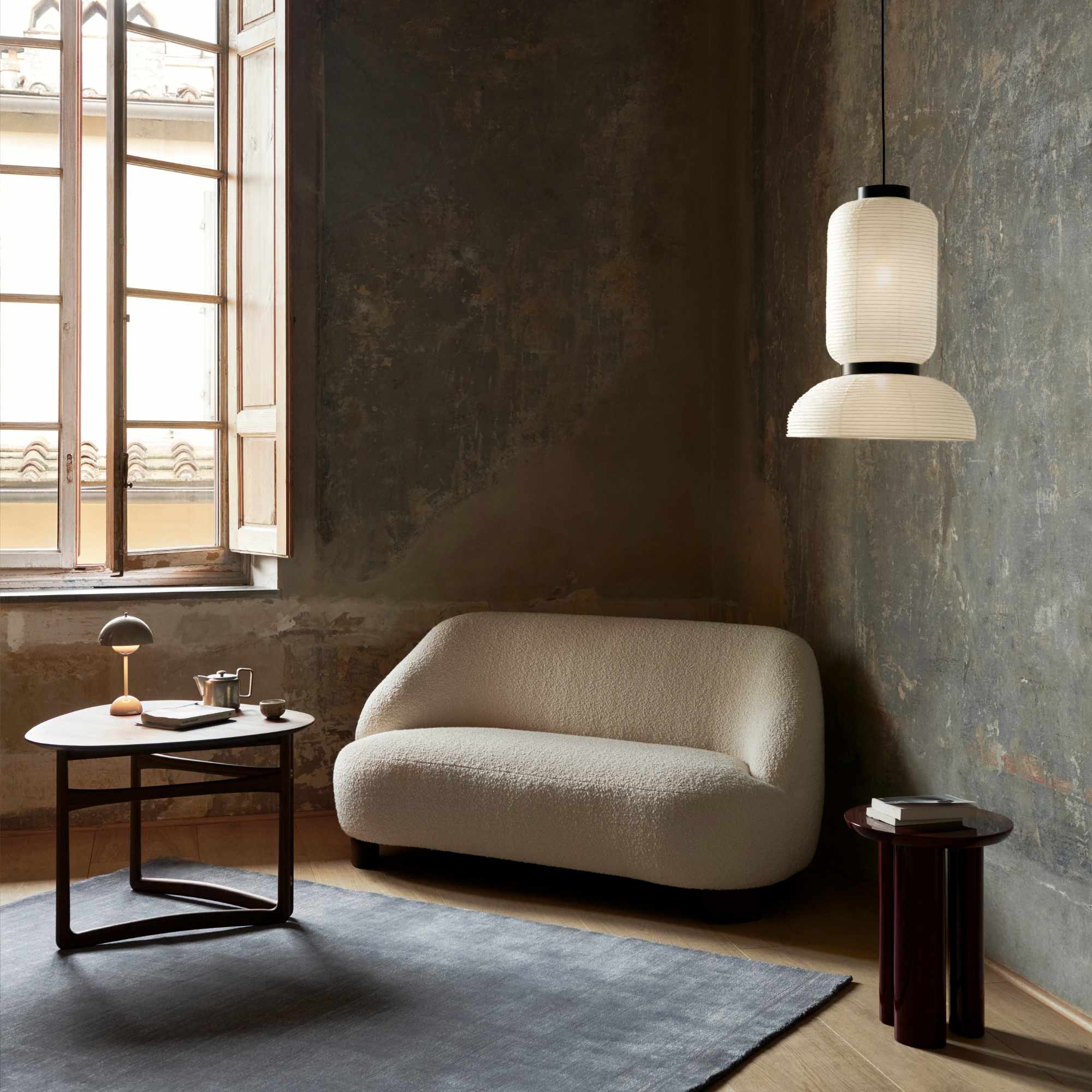 Tung  JA3 Side Table - Burgundy Red-6