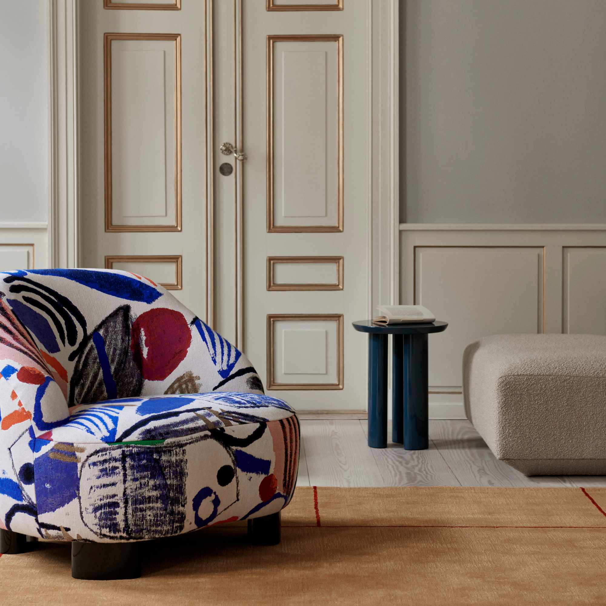 Tung JA3 Side Table - Steel Blue-4