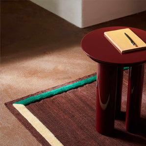 Tung  JA3 Side Table - Burgundy Red