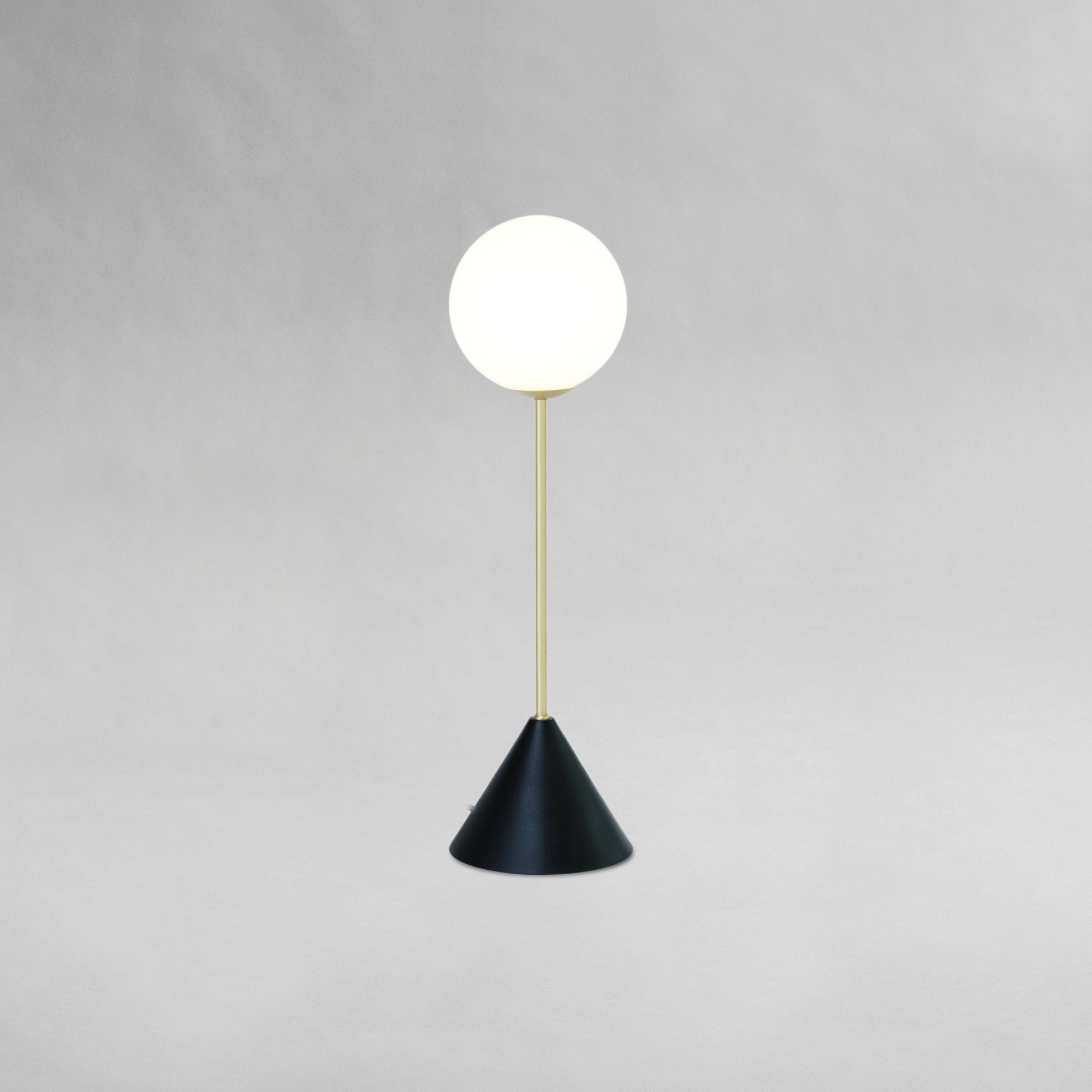 Twin Table Lamp - Black/Brass