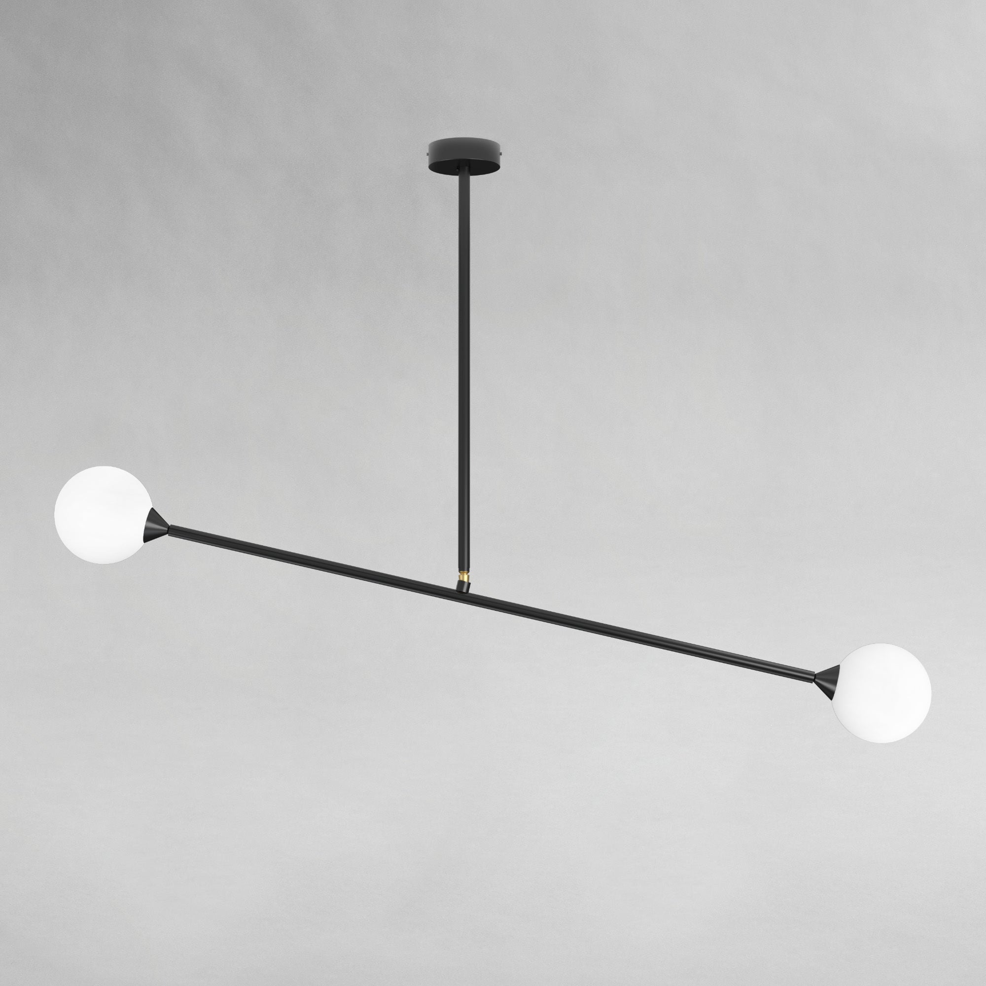 Two Spheres Pendant Lamp - Black