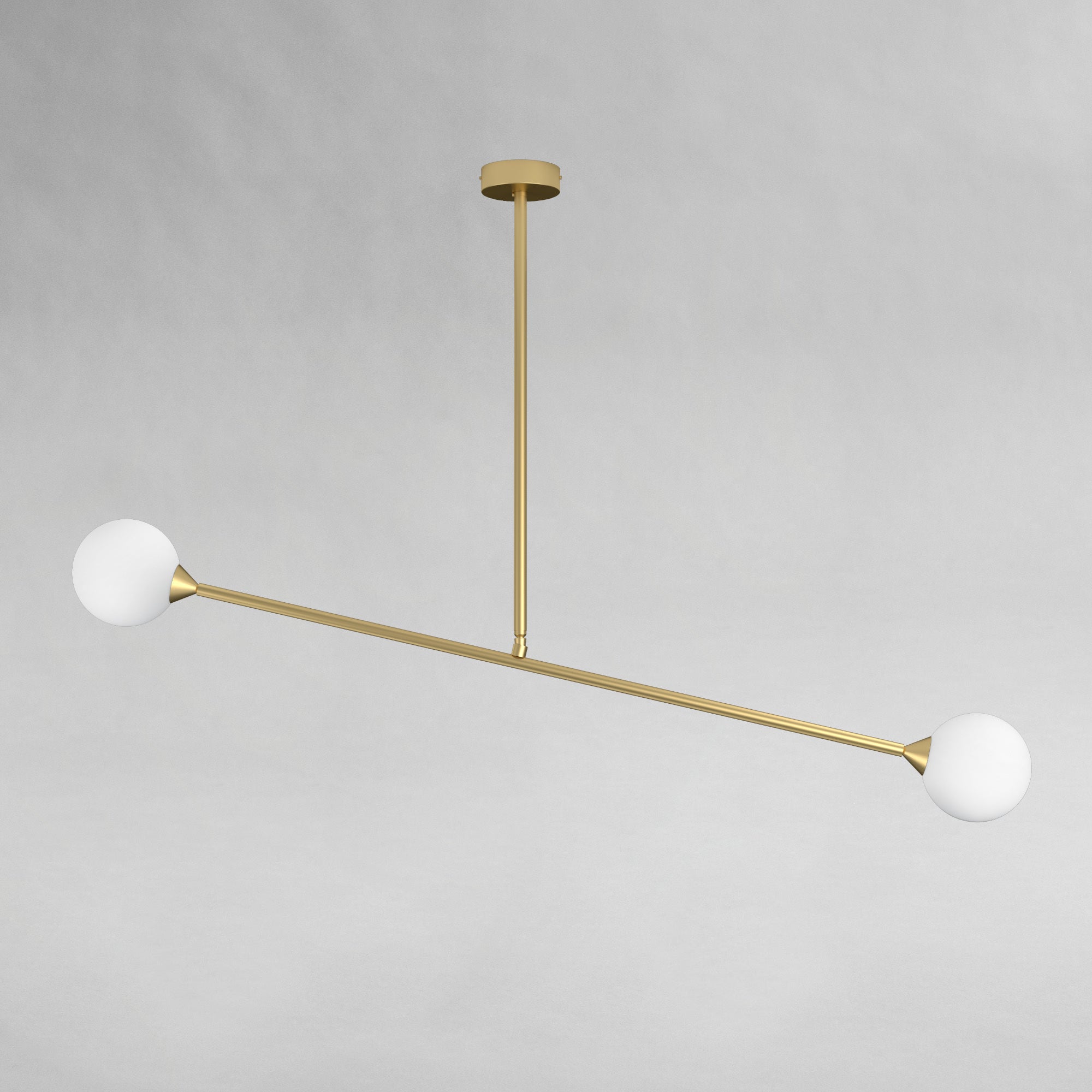Two Spheres Pendant Lamp - Brass