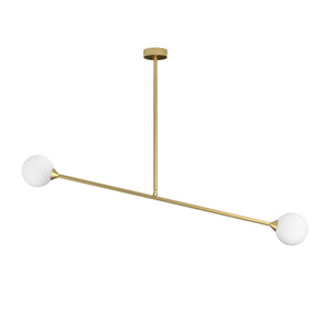 Two Spheres Pendant Lamp - Brass