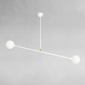 Two Spheres Pendant Lamp - White