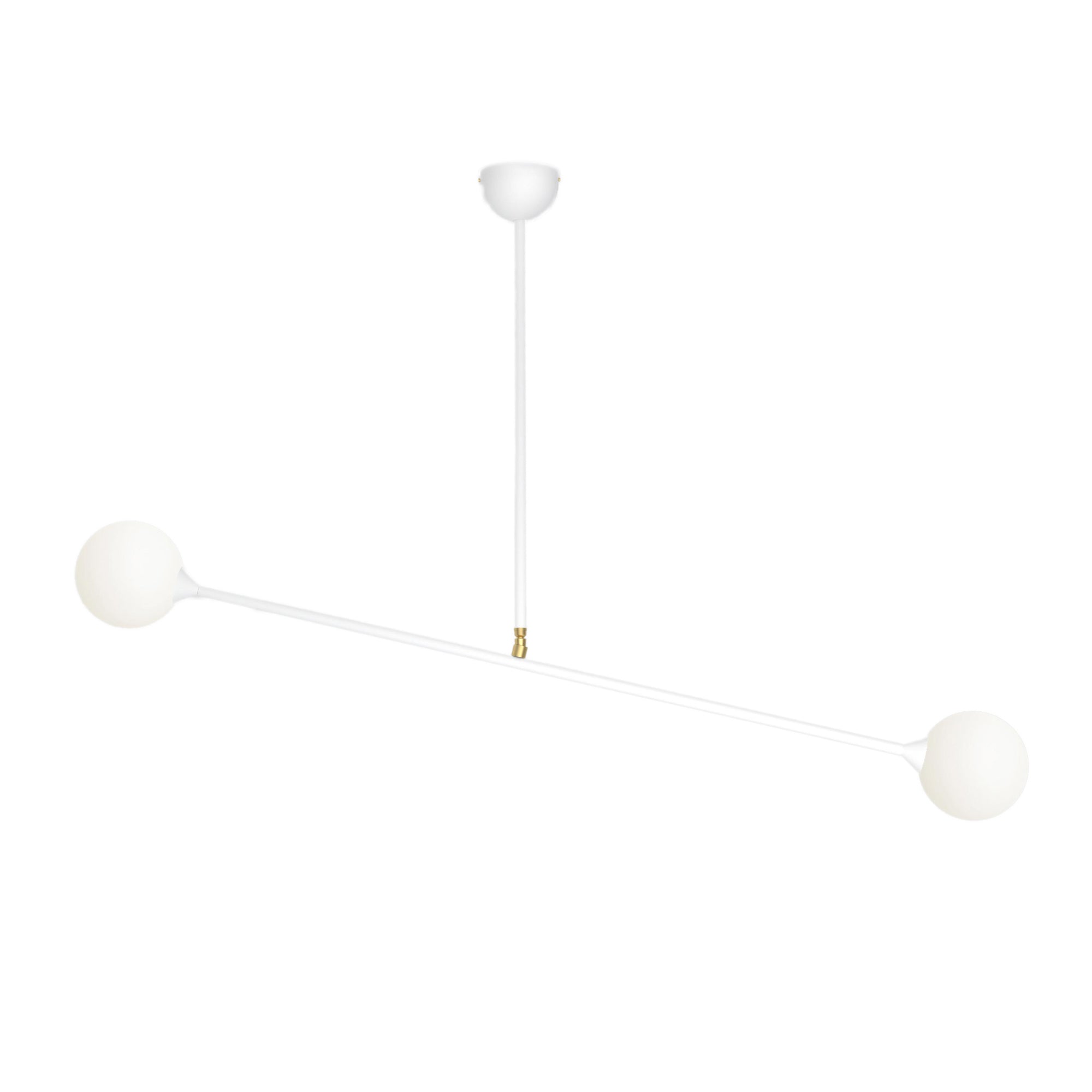 Two Spheres Pendant Lamp - White