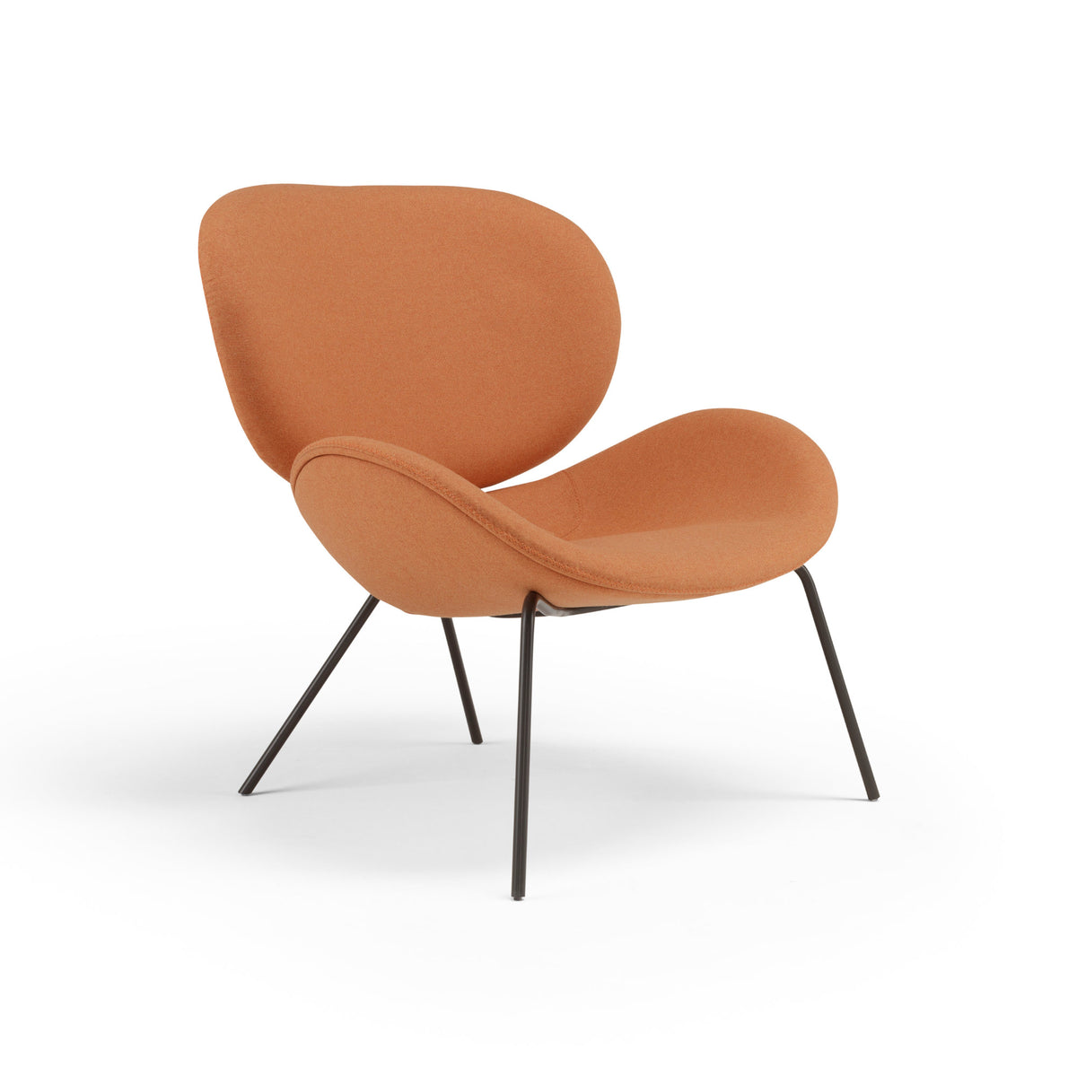 Uchiwa Armchair – 87x88 / Metal (Ral 7022) / Fabric (St. Moritz 064)-1