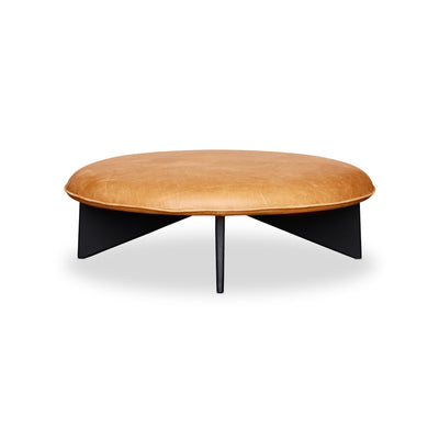 Utility Large Pouf - Leather Vintage 2 (Cognac)