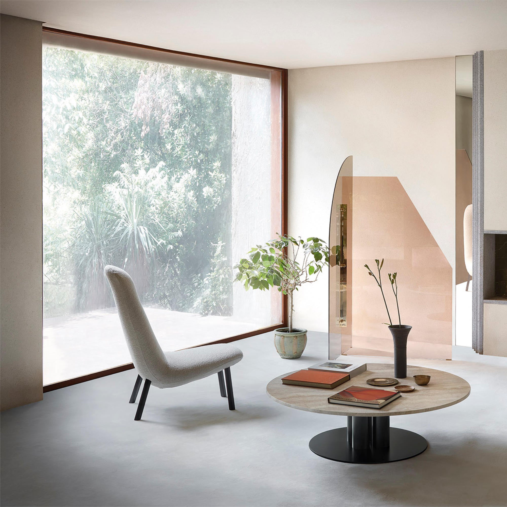 Vela 3706 Screen - Pink/Bronze Glass