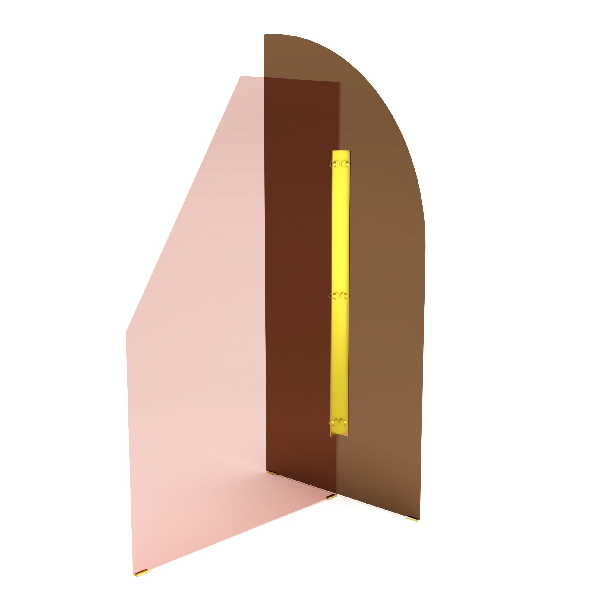 Vela 3706 Screen - Pink/Bronze Glass