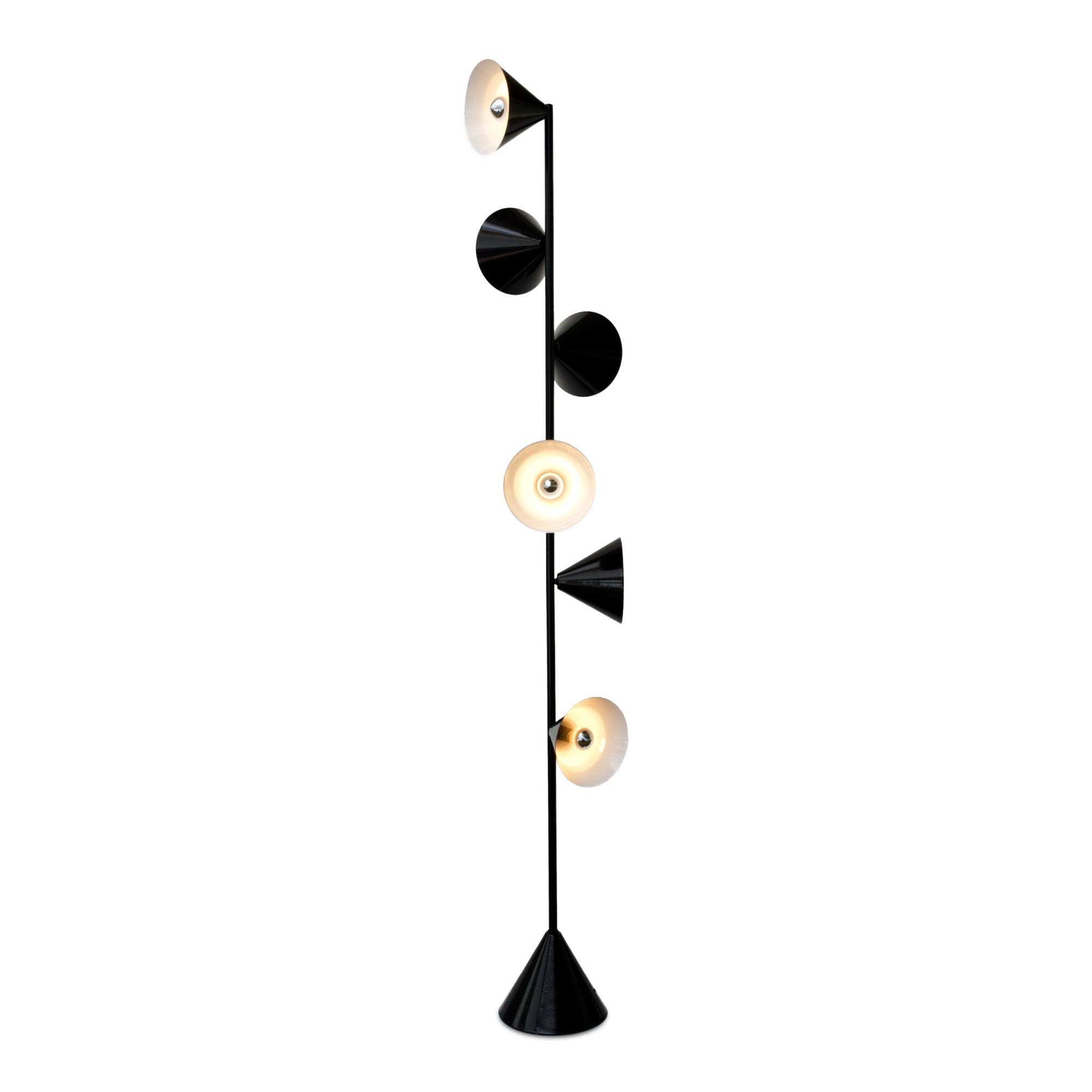 Vertical One Floor Lamp - Black/White