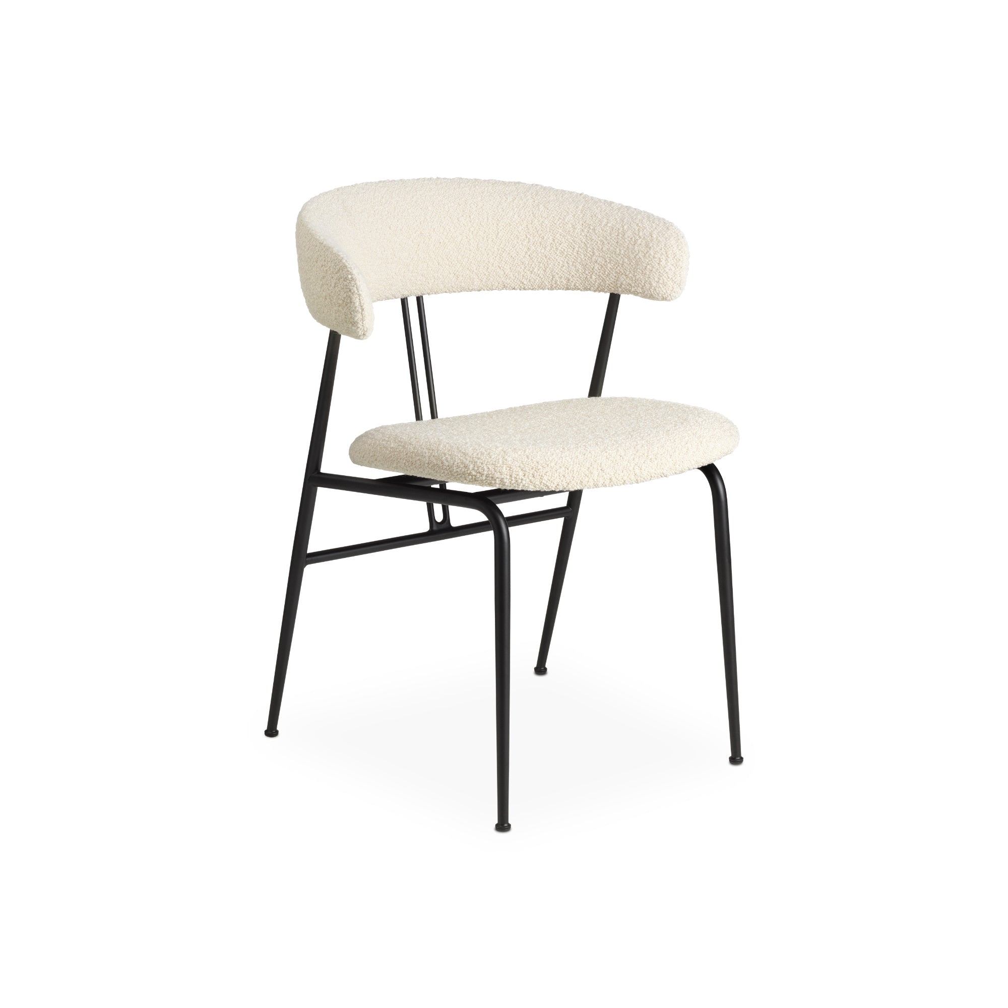 كرسي تناول الطعام Violin 23931 - أسود مطفي / قماش D (Karakorum 001)-1