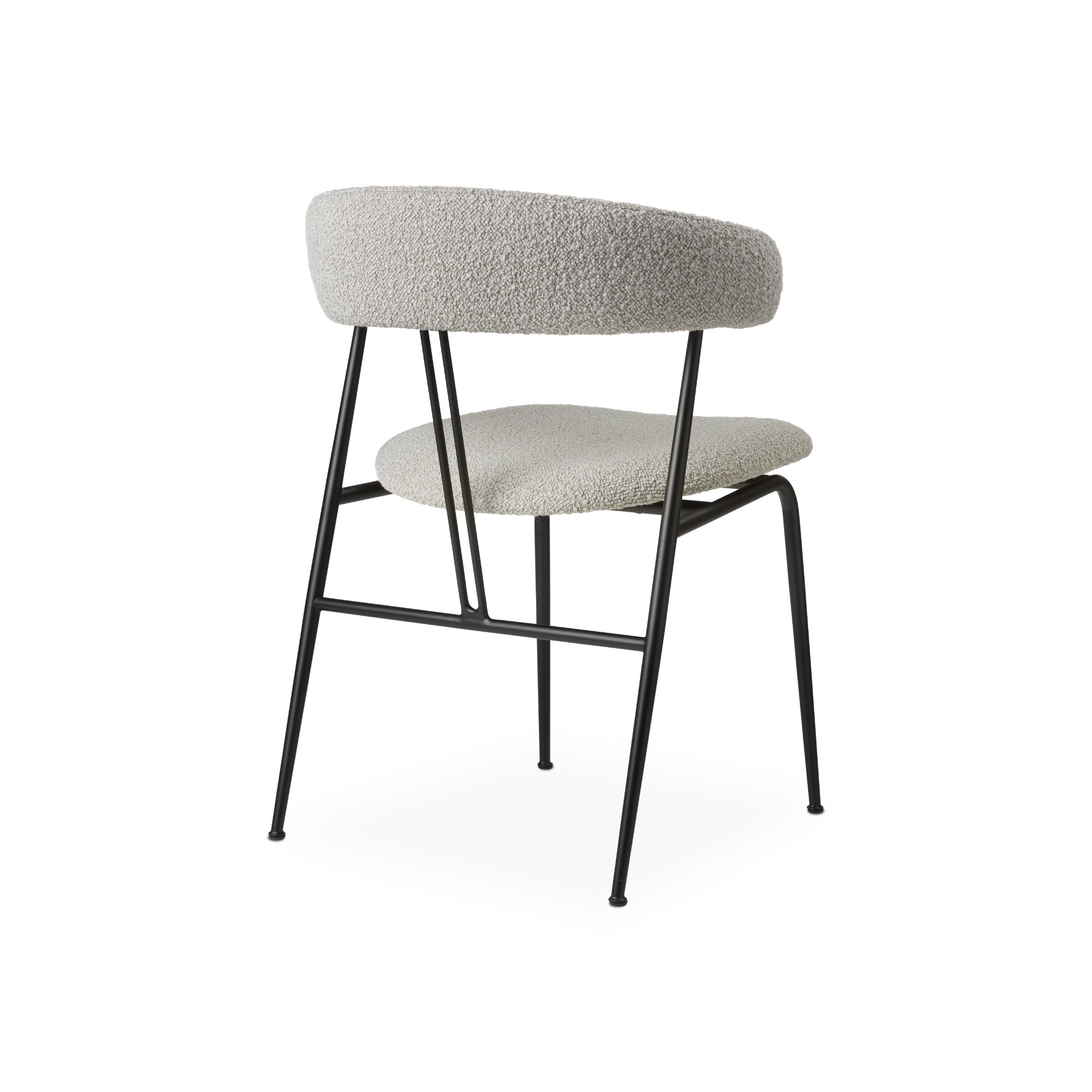 Violin 23931 Dining Chair - Black Matt / Fabric D (Karakorum 004)-2