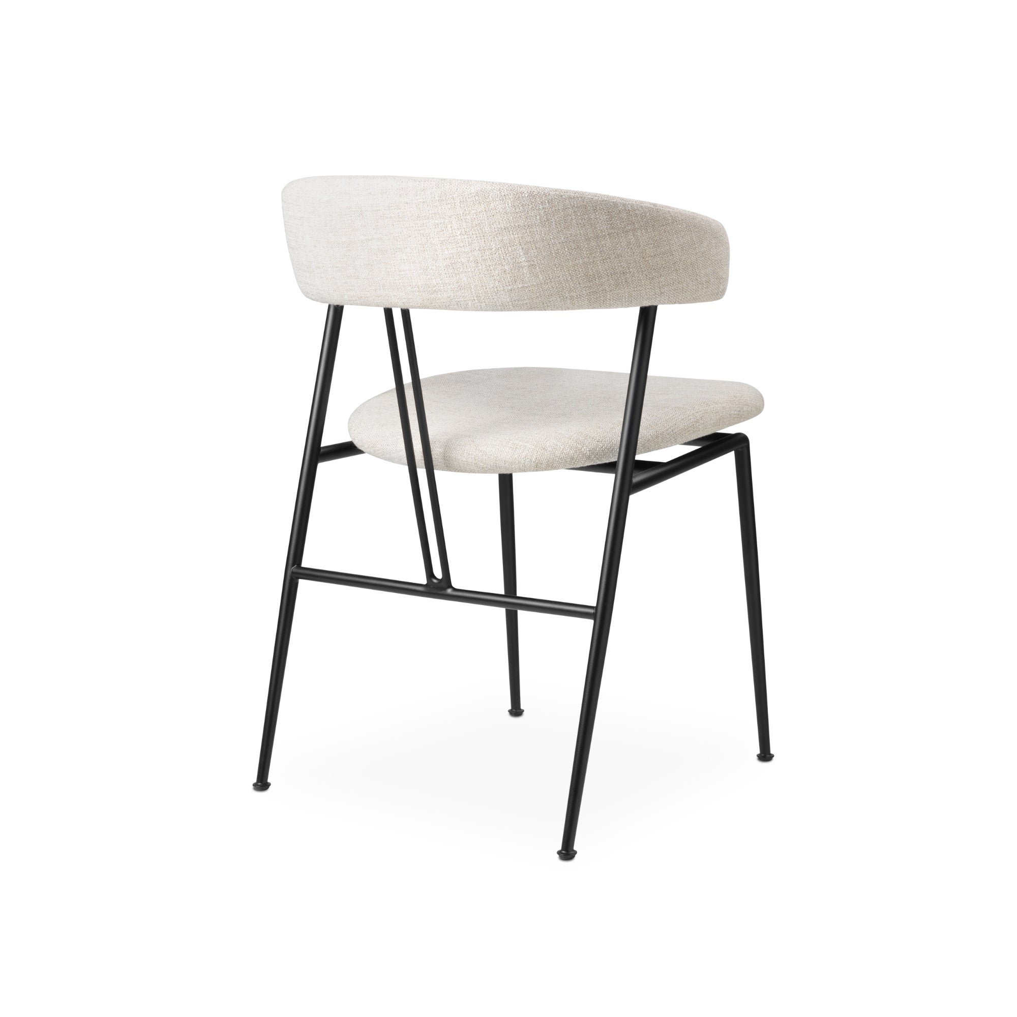 Violin 23931 Dining Chair - Black Matt / Fabric E (Svevo 002)-3