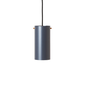 Volume 1 Medium Pendant Lamp - Slate Grey/Brass