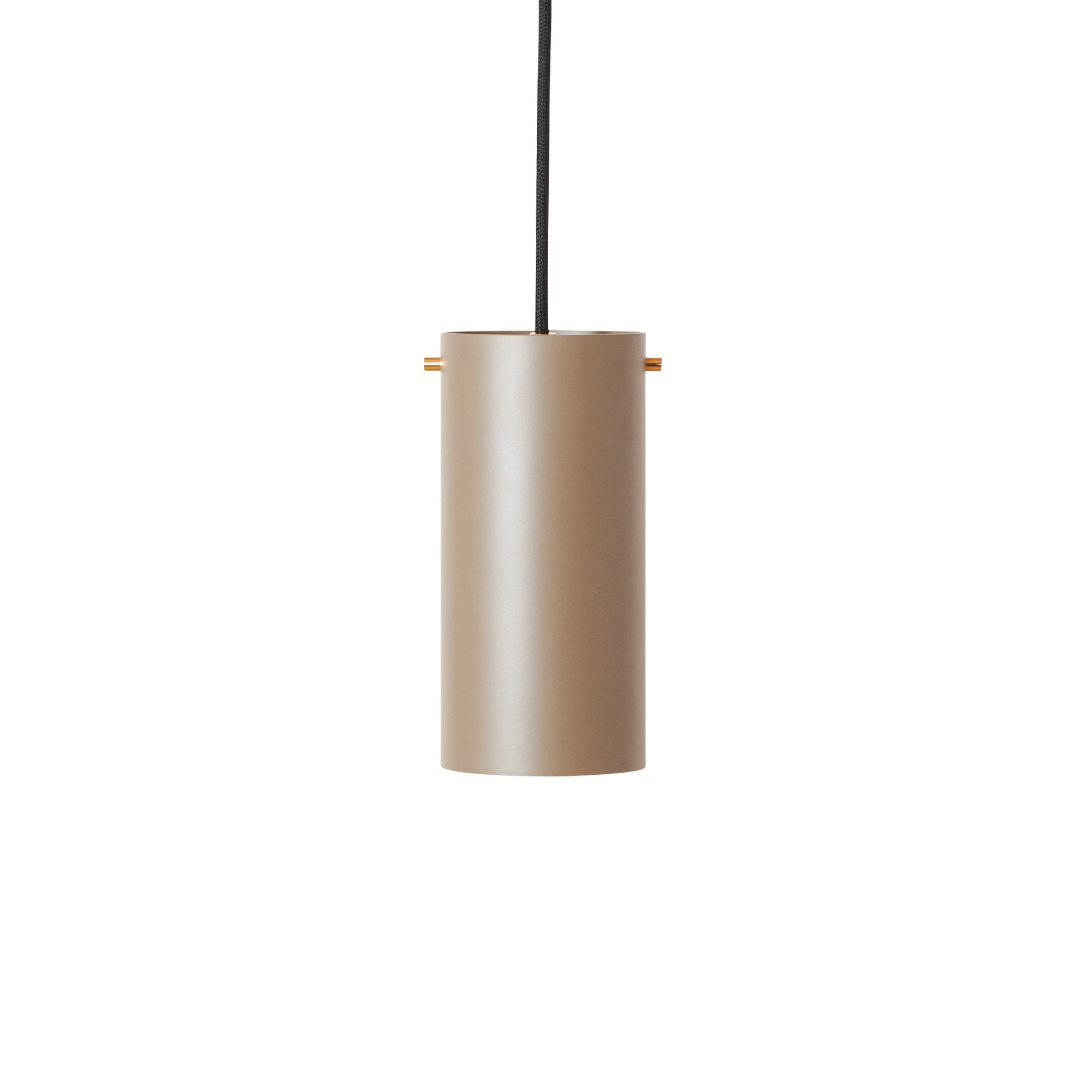 Volume 1 Medium Pendant Lamp - Soil Grey/Brass-1