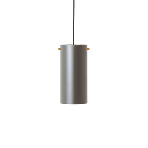Volume 1 Medium Pendant Lamp - Umbra Grey/Brass