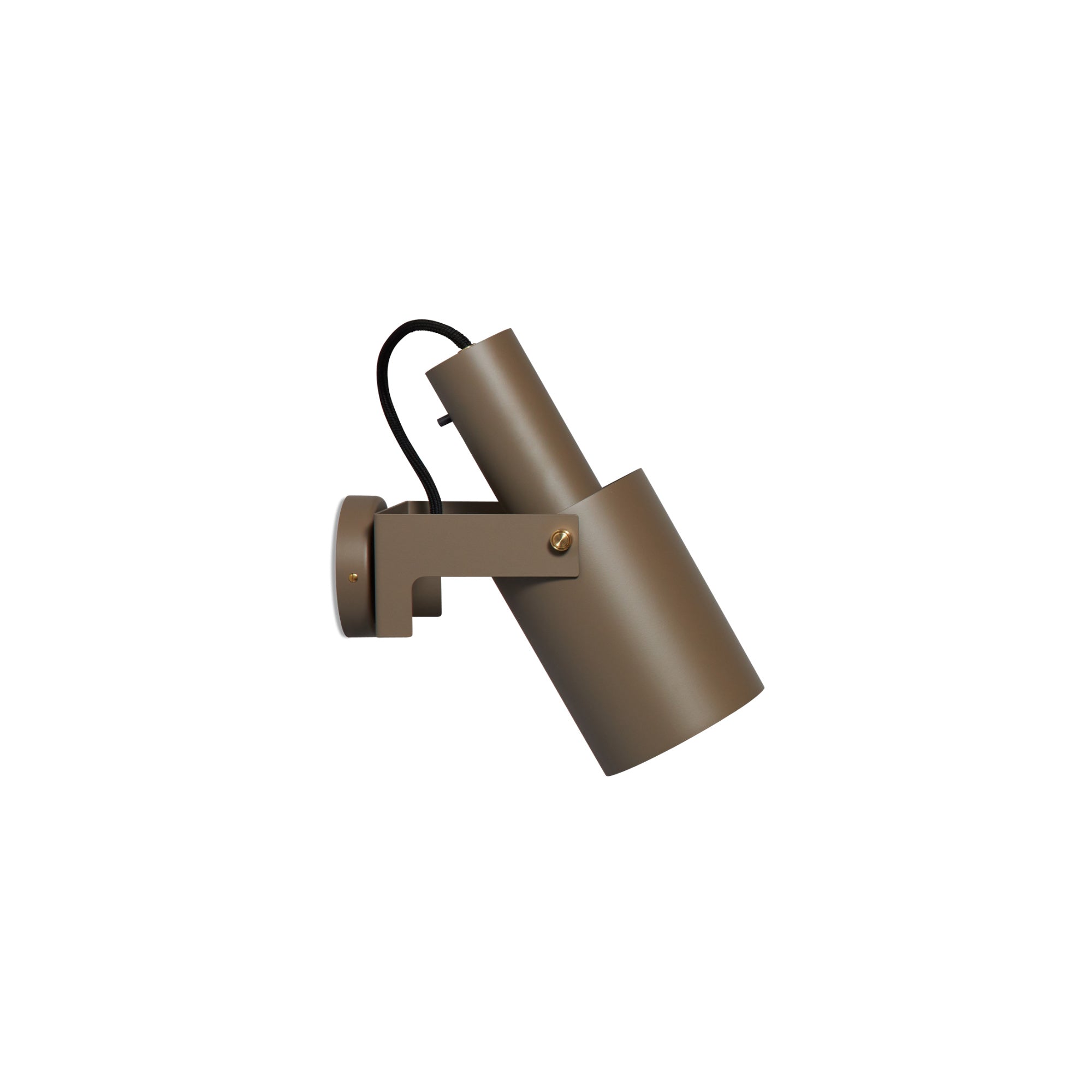 Volume 2 Medium Wall Lamp - Soil Grey/Brass-1