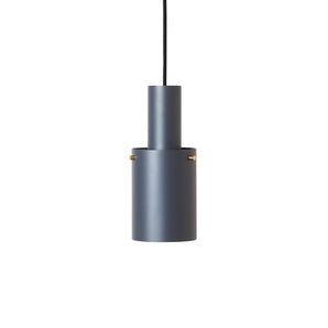 Volume 2 Medium Pendant Lamp - Slate Grey/Brass