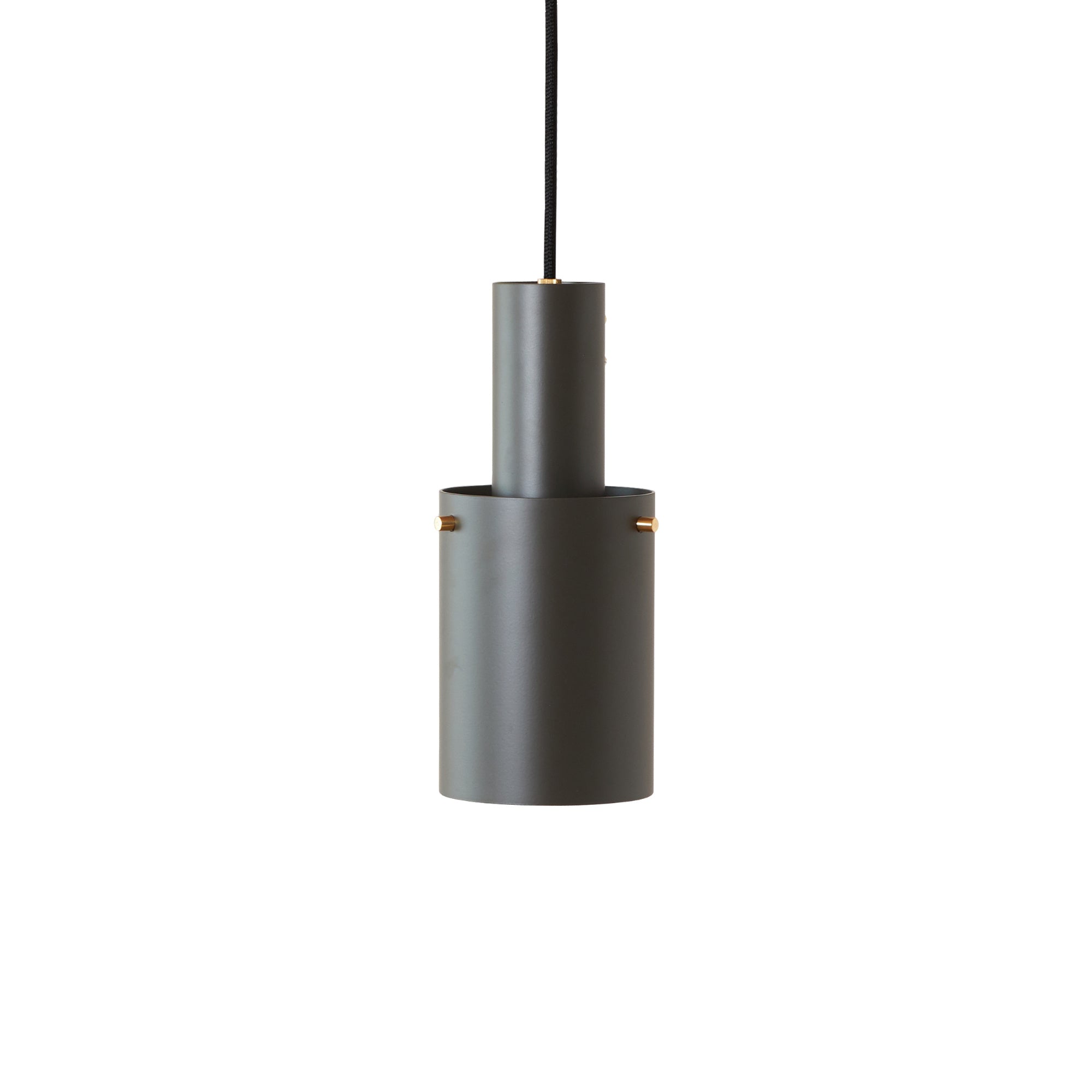 Volume 2 Medium Pendant Lamp - Umbra Grey/Brass-1