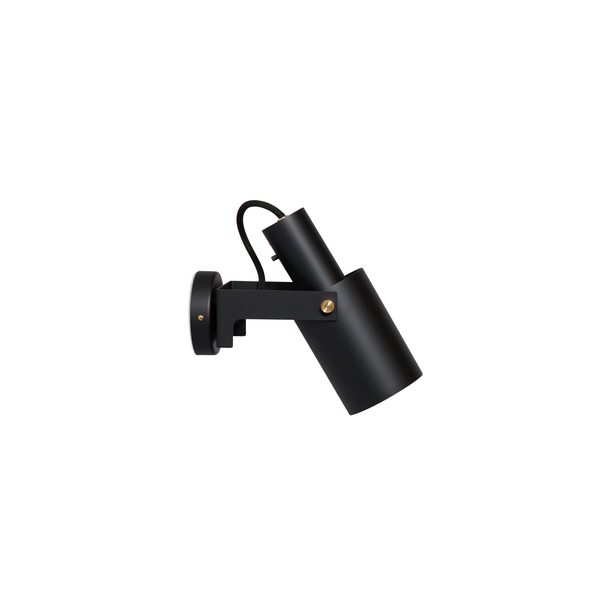 Volume 2 Small Wall Lamp - Black/Brass-1