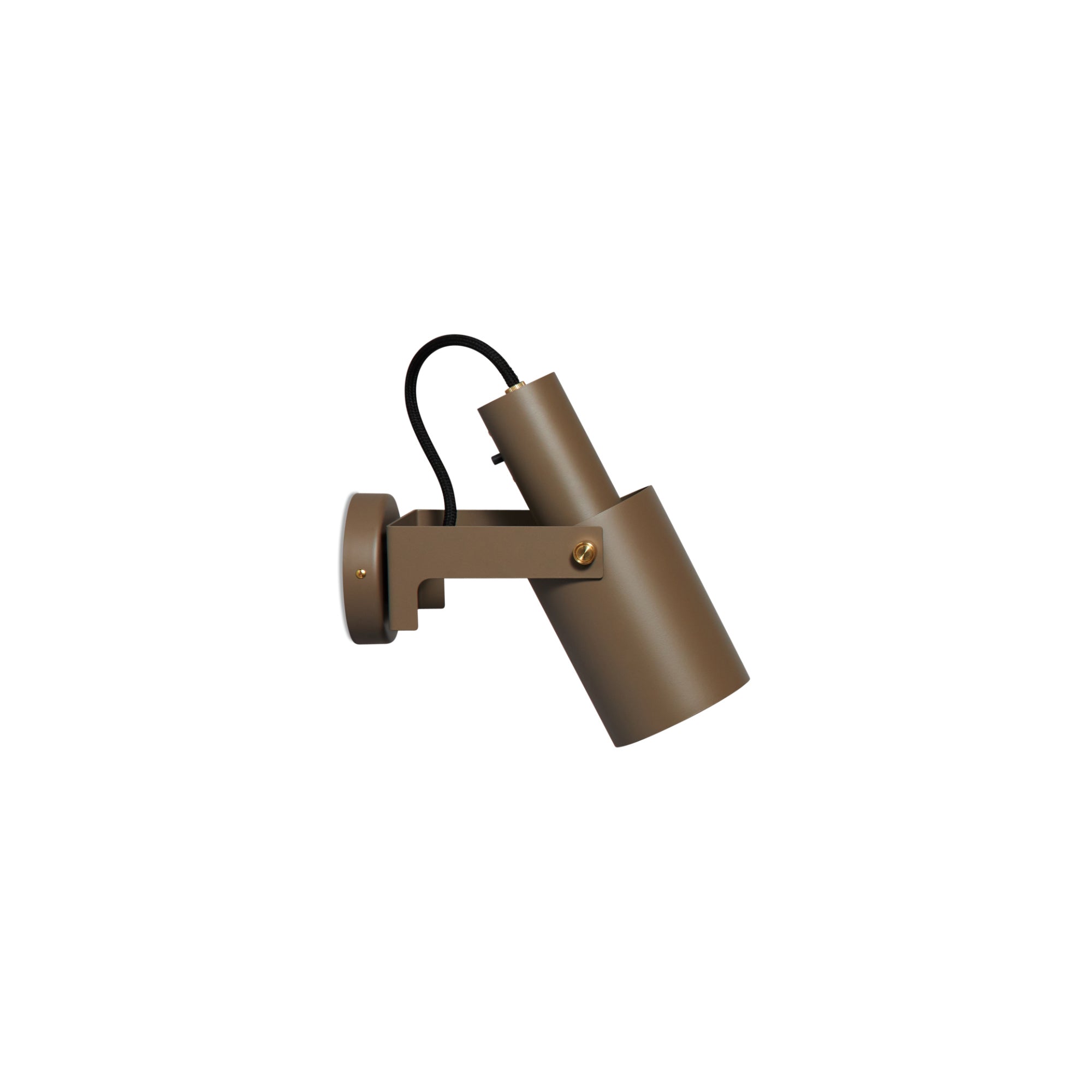 Volume 2 Small Wall Lamp - Soil Grey/Brass