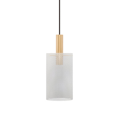 Vouge Medium Pendant Lamp - White/Brass