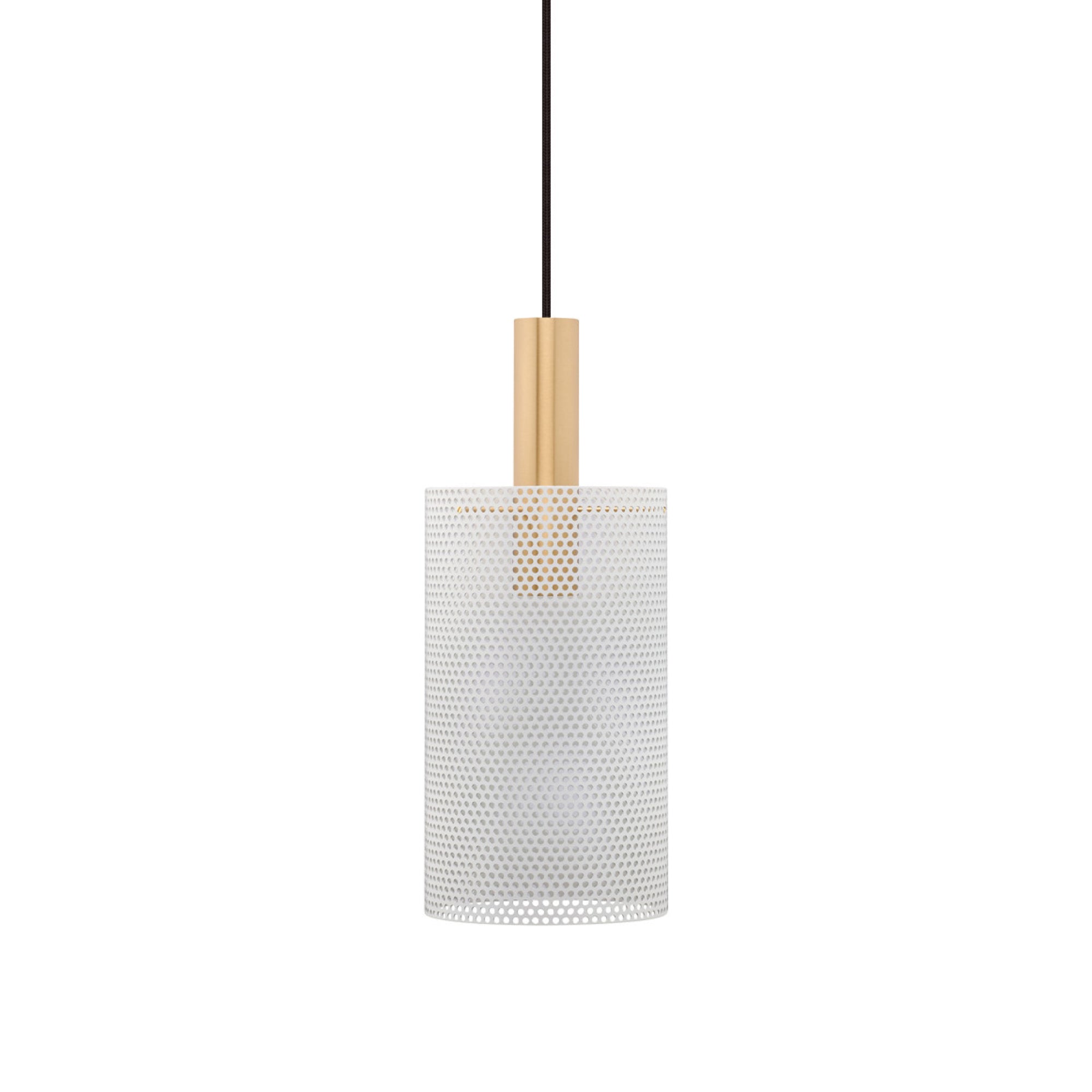 Vouge Medium Pendant Lamp - White/Brass