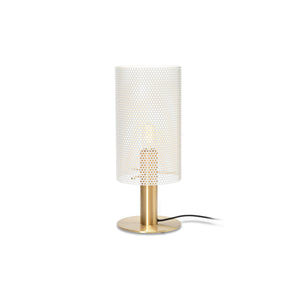 Vouge Medium Table Lamp - White/Brass
