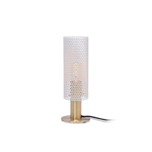 Vouge Small Table Lamp - White/Brass