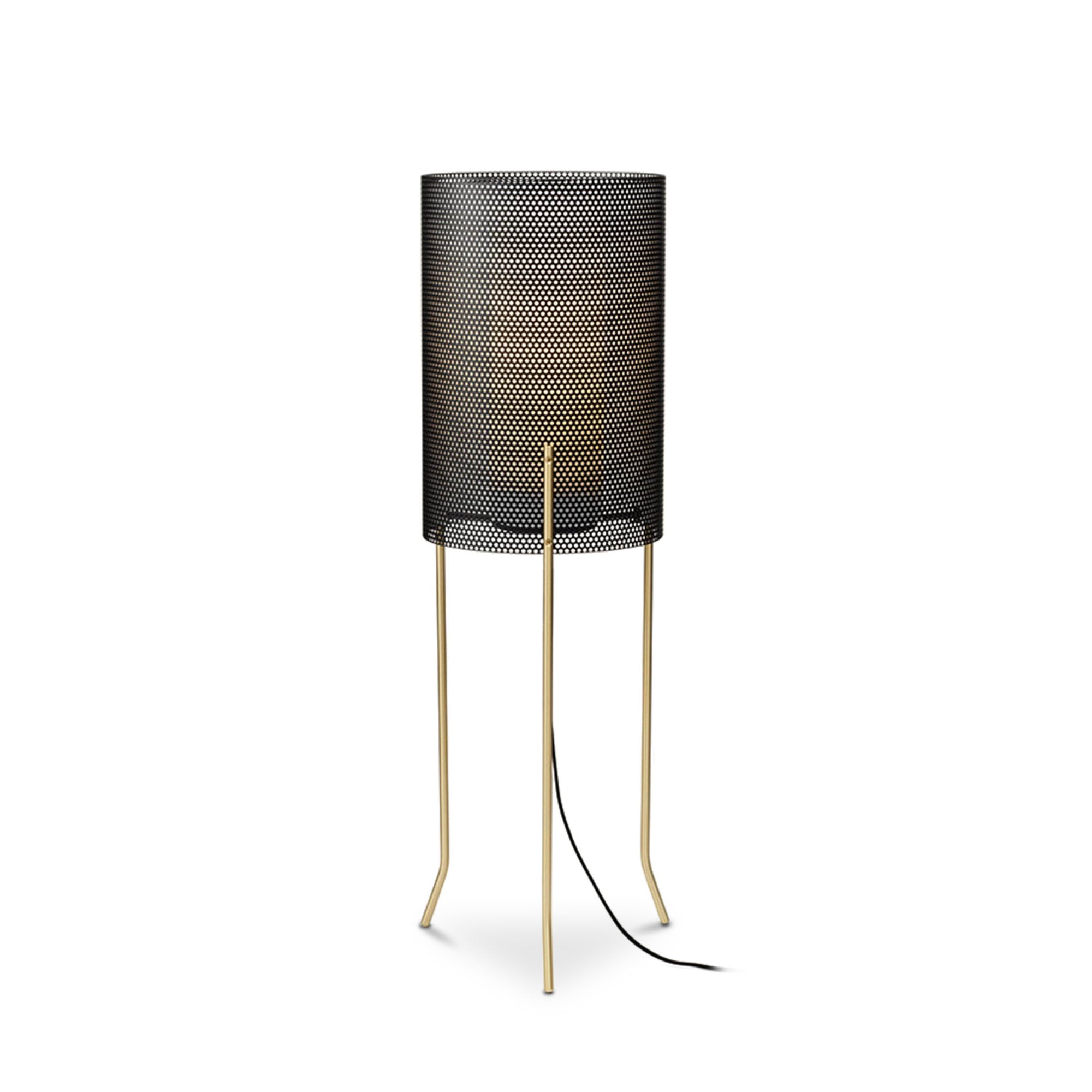 Vouge Tripod Floor Lamp - Black/Brass