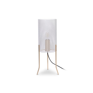 Vouge Tripod Medium Table Lamp - White/Brass