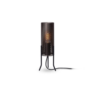 مصباح طاولة صغير Vouge ثلاثي القوائم - لون برونزي/أسود