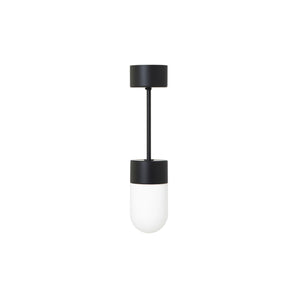 Vox Ceiling Lamp - Black/Opal Glass