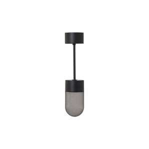 Vox Ceiling Lamp - Black/Smoked Glass