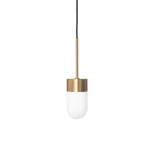Vox Pendant Lamp - Brass/Opal Glass