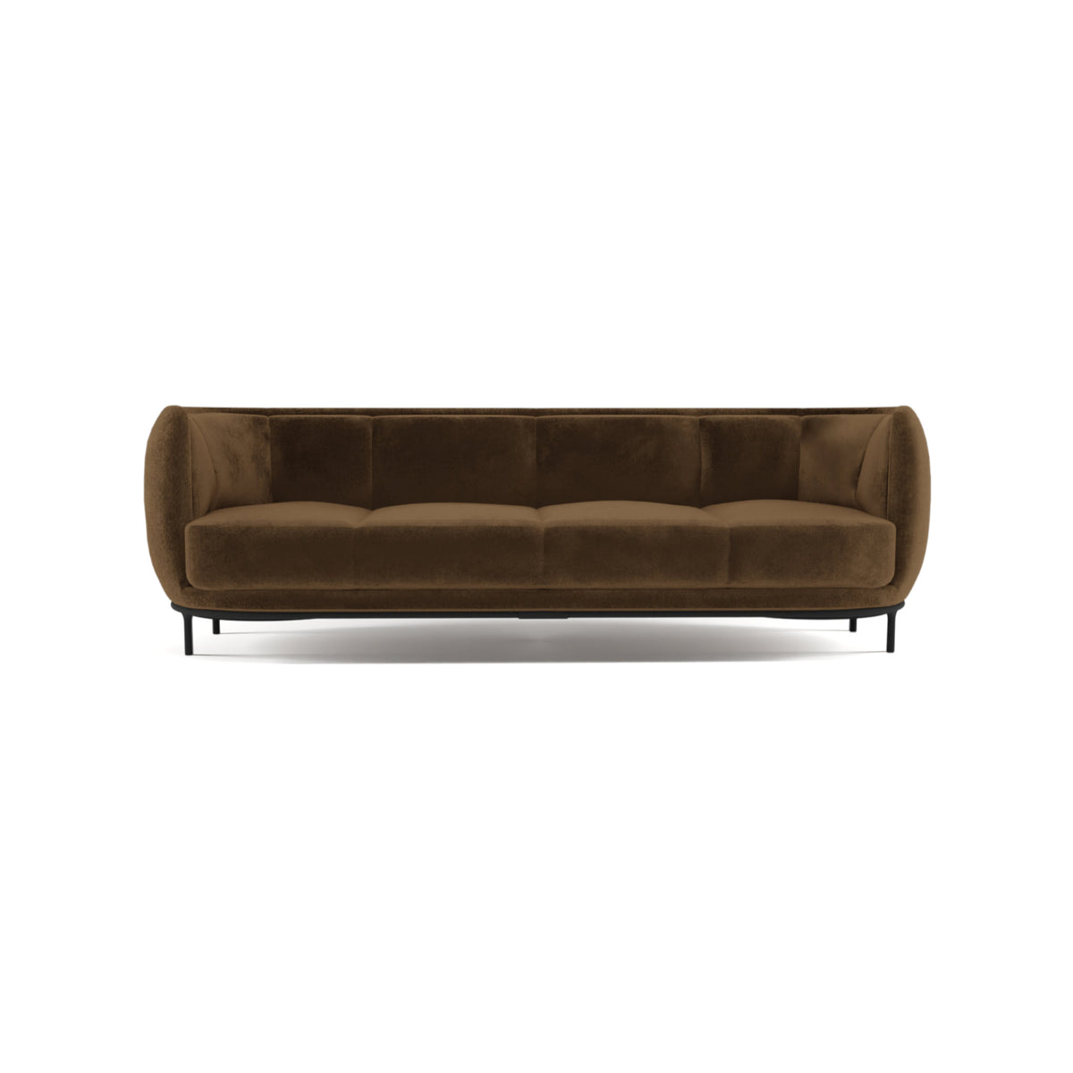 Vuelta 25625 3 Seater Sofa - Velvet F3 (Taupe)-2