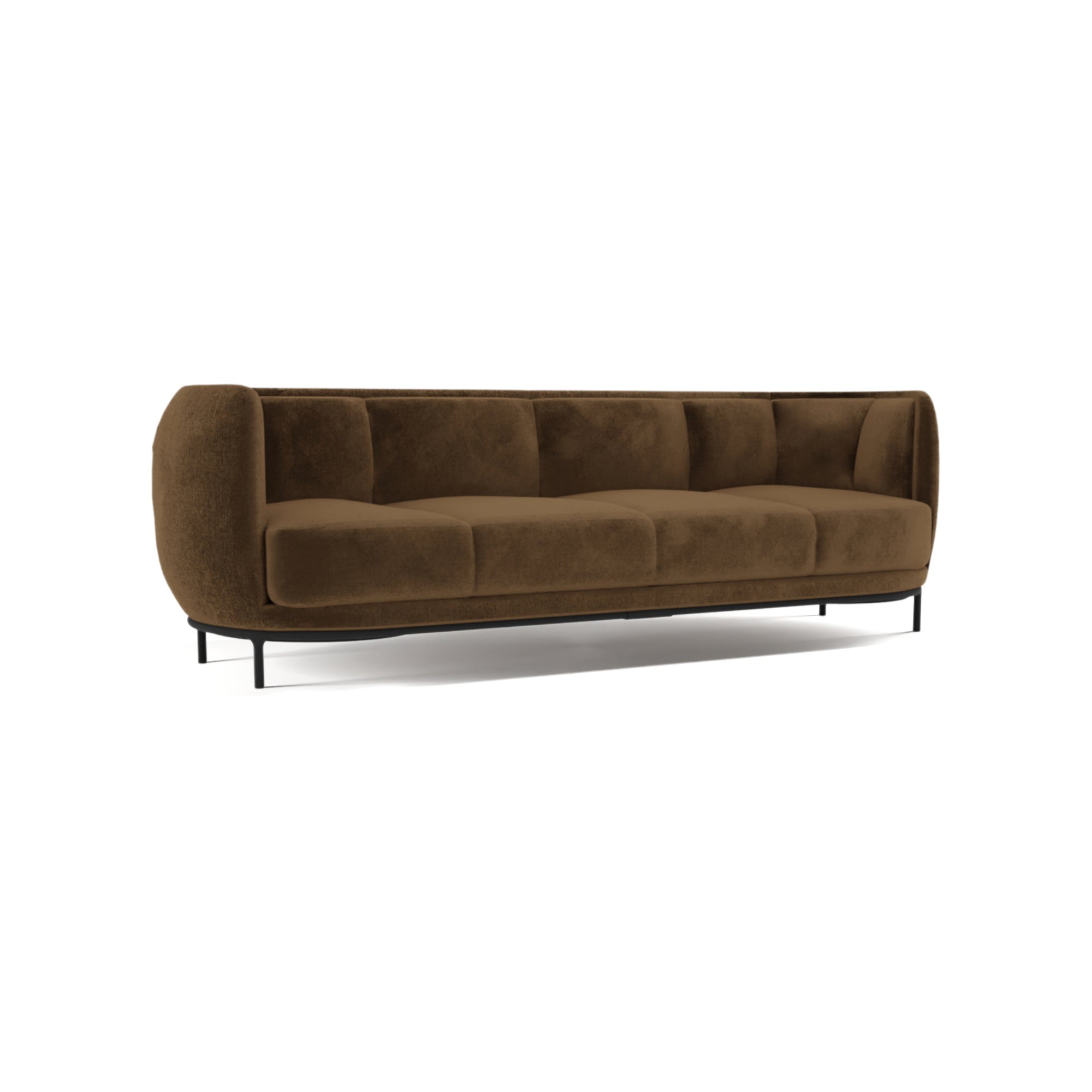 Vuelta 25625 3 Seater Sofa - Velvet F3 (Taupe)-1