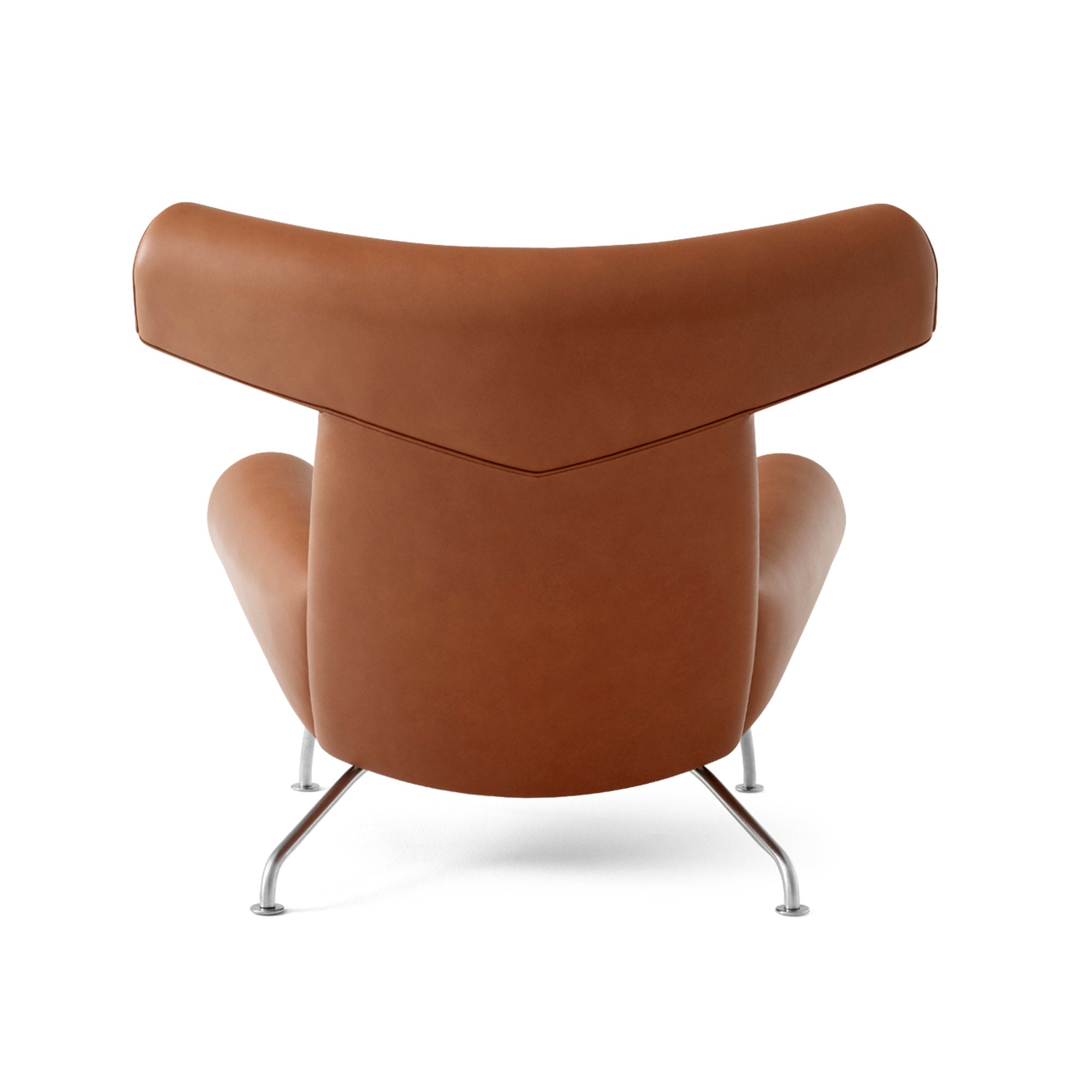 Wegner 1000 Ox Armchair - Brushed Steel/Leather 3 (Max 95)-4