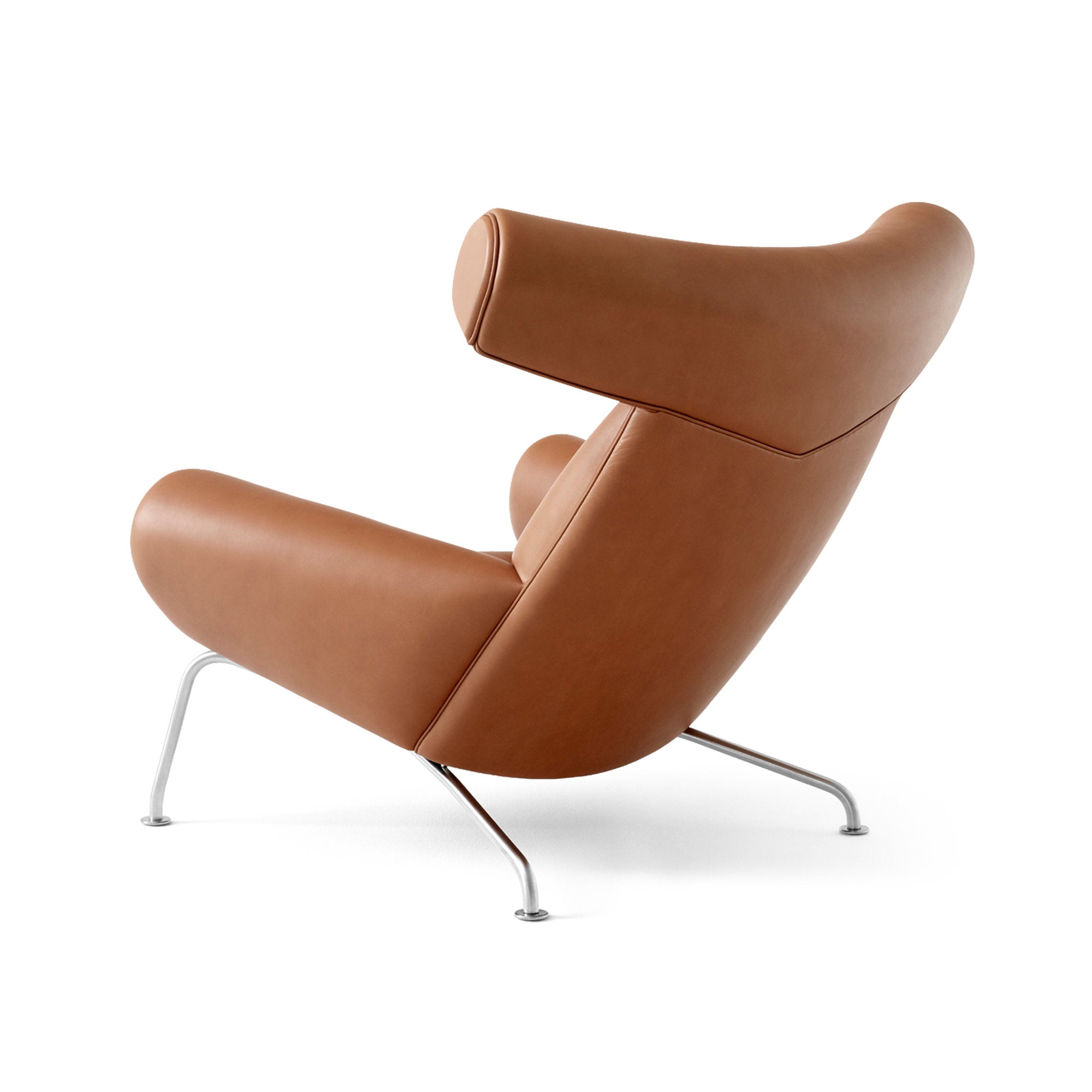 Wegner 1000 Ox Armchair - Brushed Steel/Leather 3 (Max 95)-3