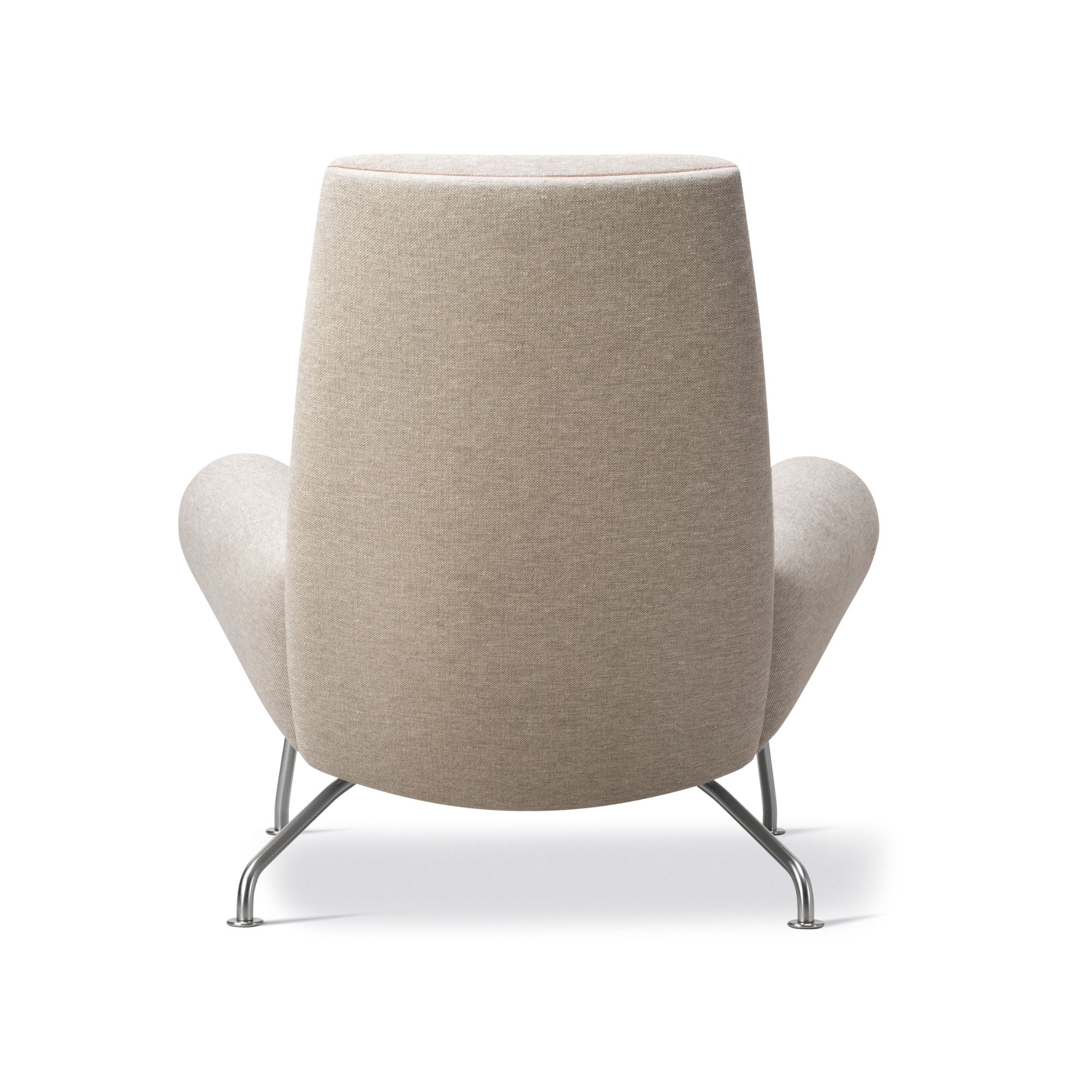 Wegner 1010 Queen Armchair - Leather 3 (Max 91 Piping)/Fabric 3 (Clay 12)-3