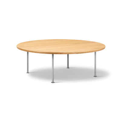 Wegner 1022 Ox Coffee Table - Brushed Steel/Oak Oil