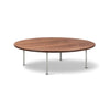 Wegner 1022 Ox Coffee Table - Brushed Steel/Walnut