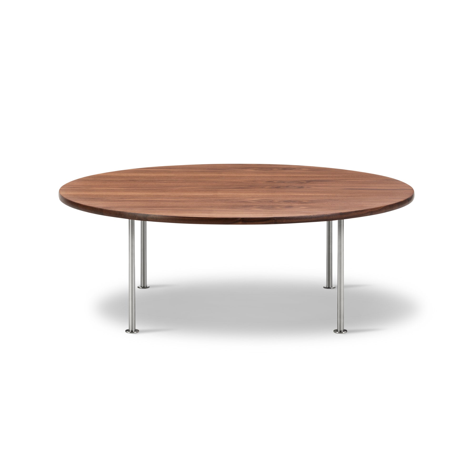 Wegner 1022 Ox Coffee Table - Brushed Steel/Walnut-2