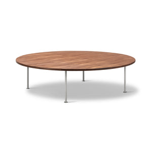Wegner 1025 Ox Coffee Table - Brushed Steel/Walnut