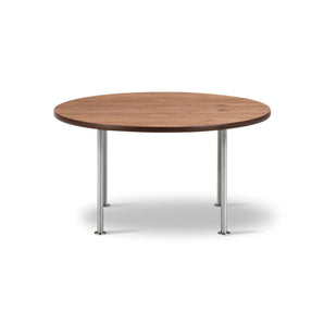 Wegner 1028 Ox Coffee Table - Brushed Steel/Walnut