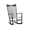 Wegner 16000  J16 Rocking Armchair - Black Lacquered Oak/Natural Papercord