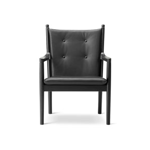 Wegner 1788 Armchair - Black Lacquered Oak/Leather 1 (Omni 301)